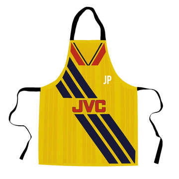 The Gooners Retro - 1993 Away Shirt - Retro Football Novelty Water-Resistant, Lazer Cut (no fraying) Light Weight Adults Apron