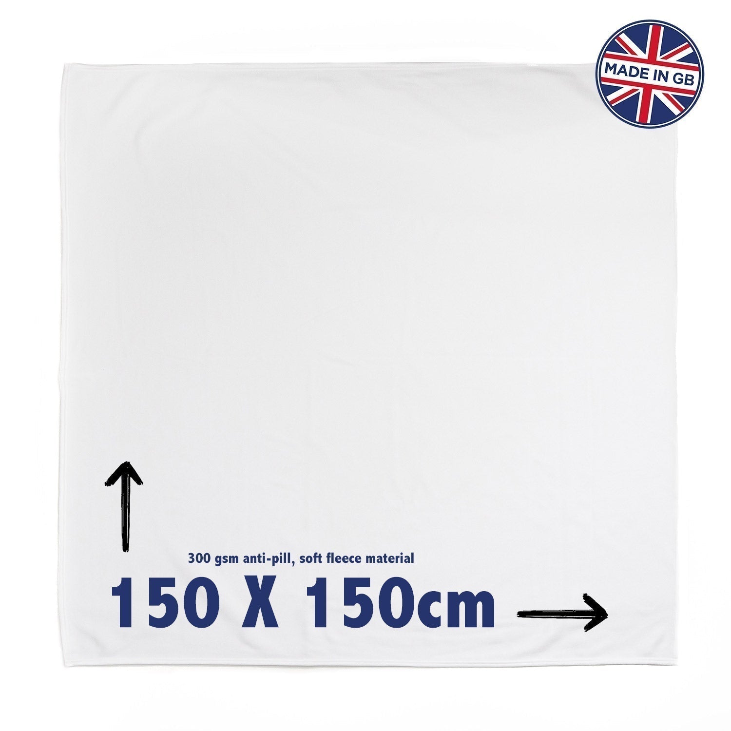 Personalised Soft Fleece Blankets Made in Britain