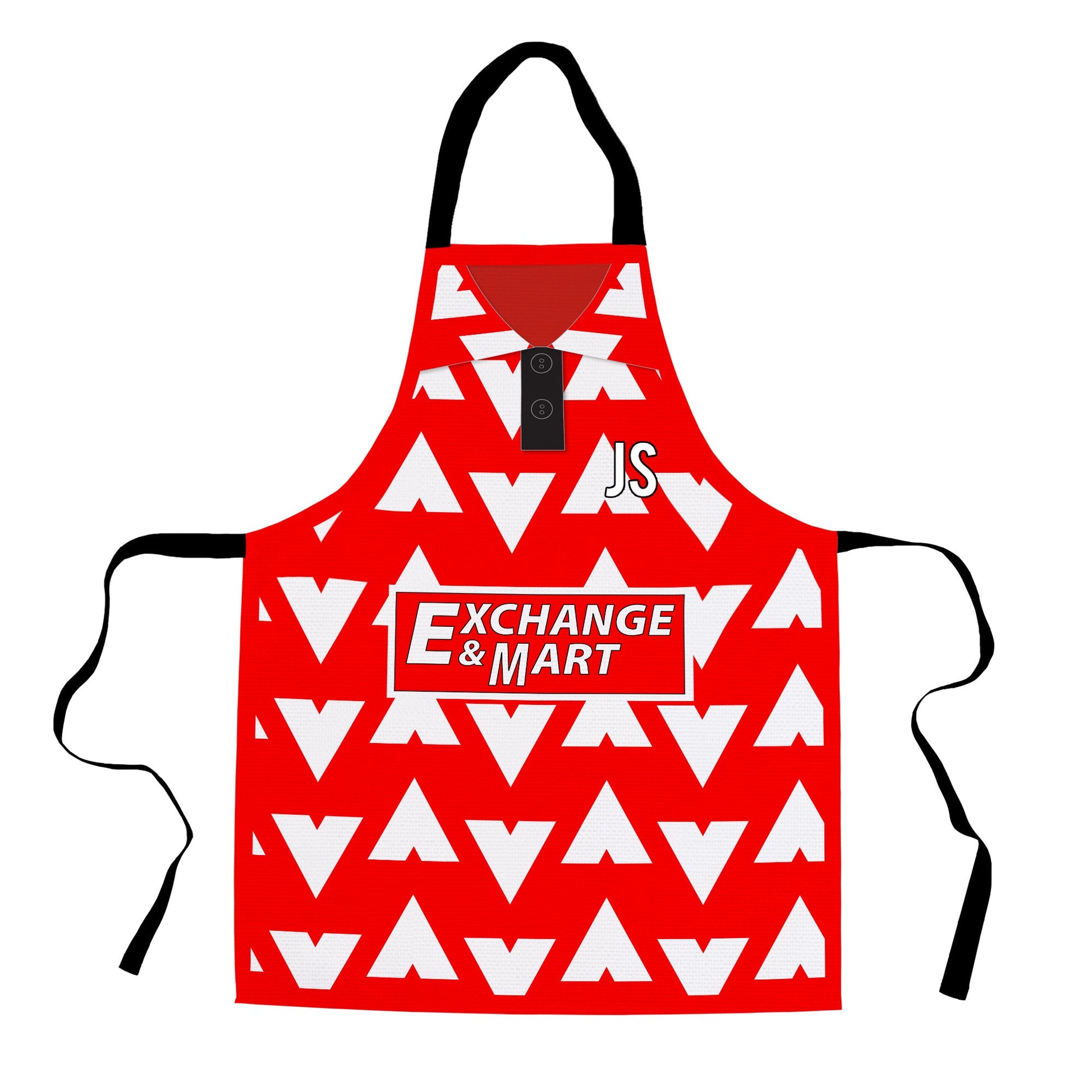 Bournemouth 1993 Home Shirt - Personalised Retro Football Novelty Water-Resistant, Lazer Cut (no fraying) Light Weight Adults Apron