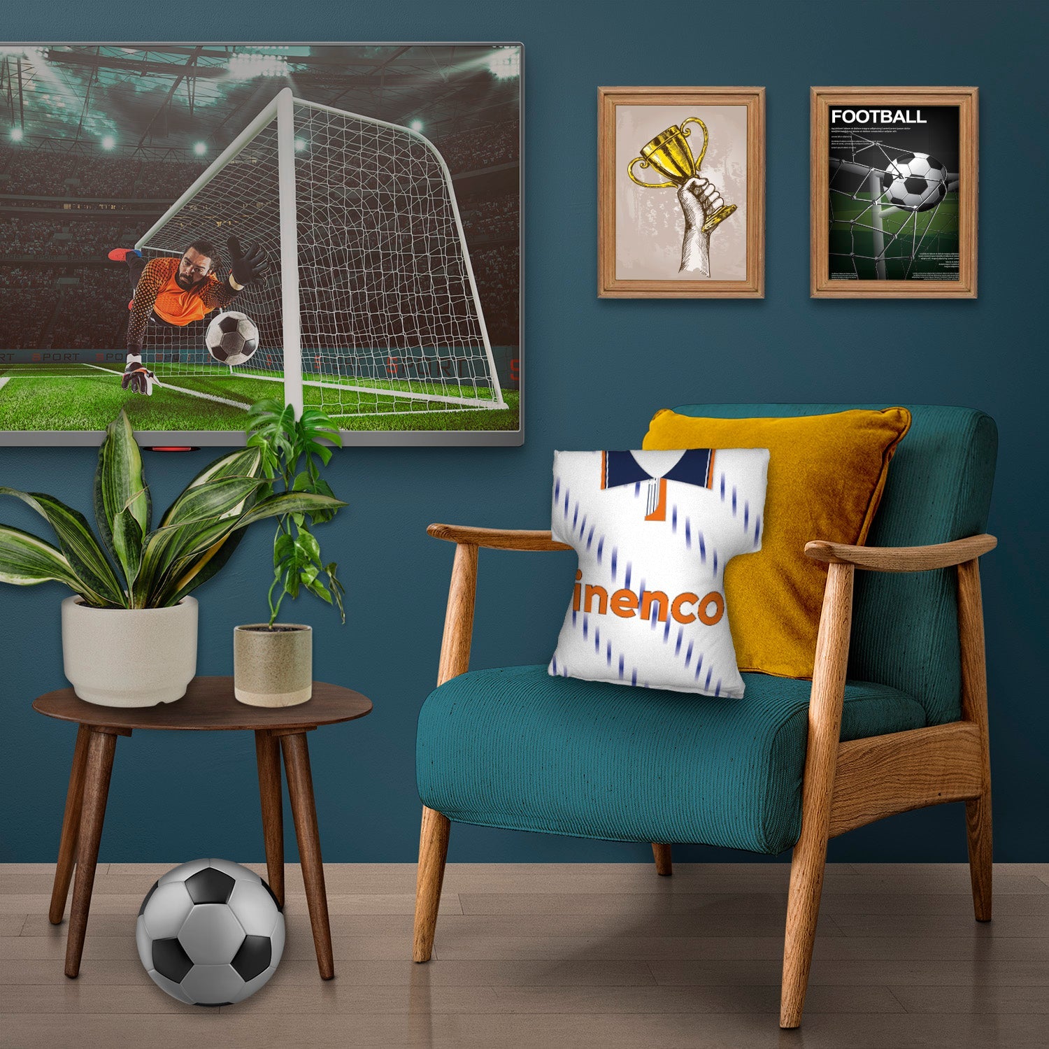 Blackpool - 1991 Away Shirt - Personalised Retro Shirt Cushion