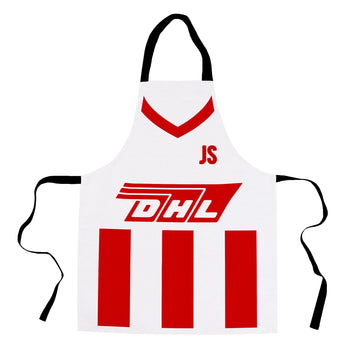 Brentford 1983 Home Shirt - Personalised Retro Football Novelty Water-Resistant, Lazer Cut (no fraying) Light Weight Adults Apron