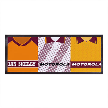 Motherwell Retro Retro Football Shirts - Personalised Bar Runner