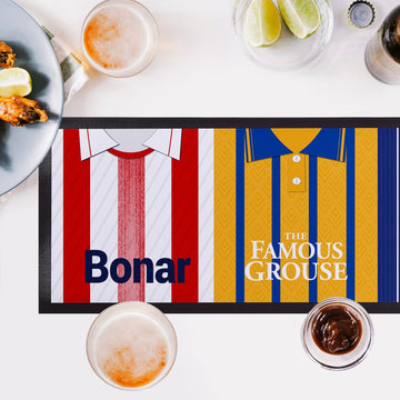 St Johnstone Retro Football Shirts - Personalised Bar Runner