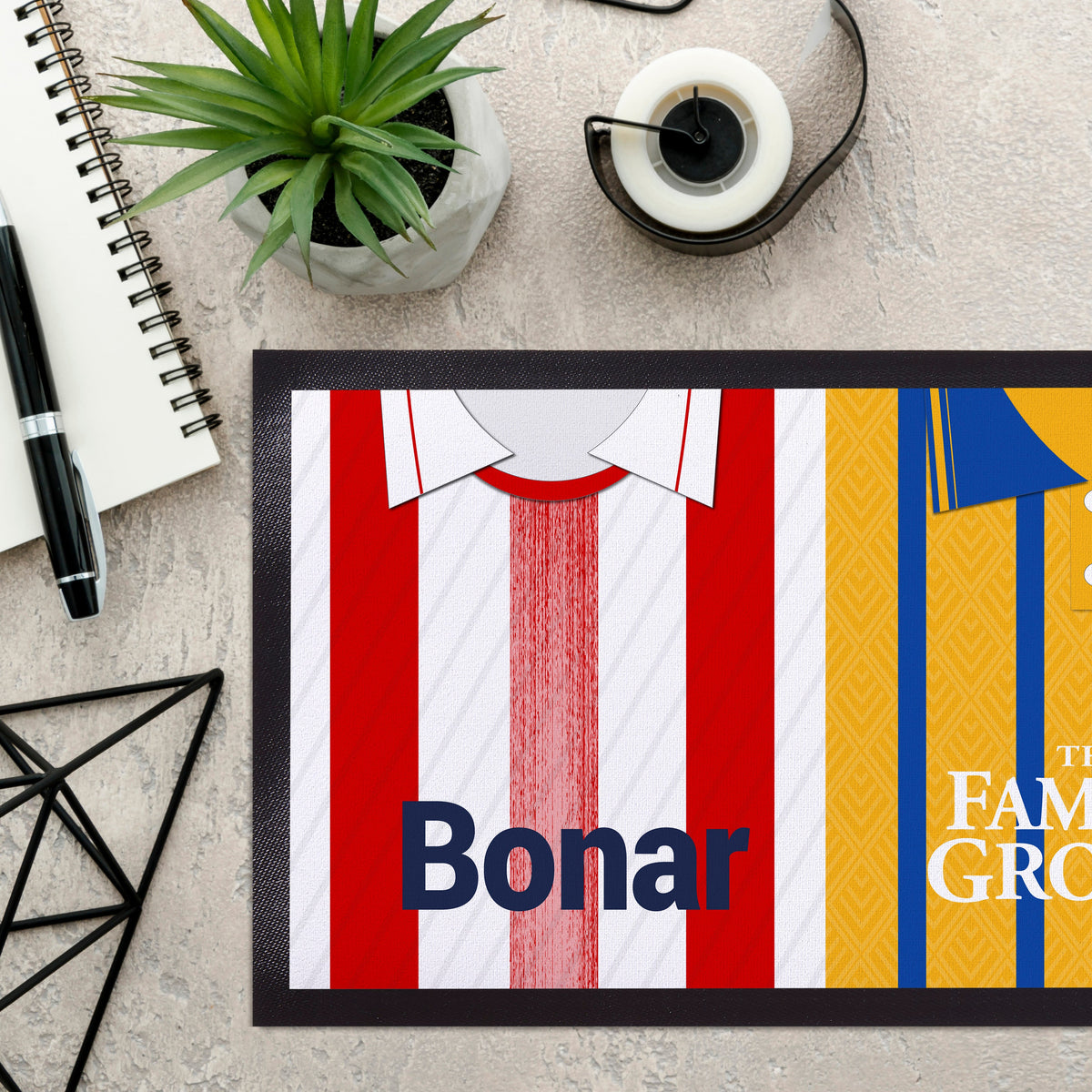 St Johnstone Retro Football Shirts - Personalised Bar Runner