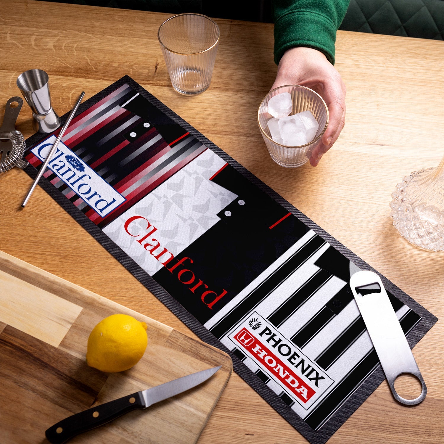 St Mirren Retro Football Shirts - Personalised Bar Runner