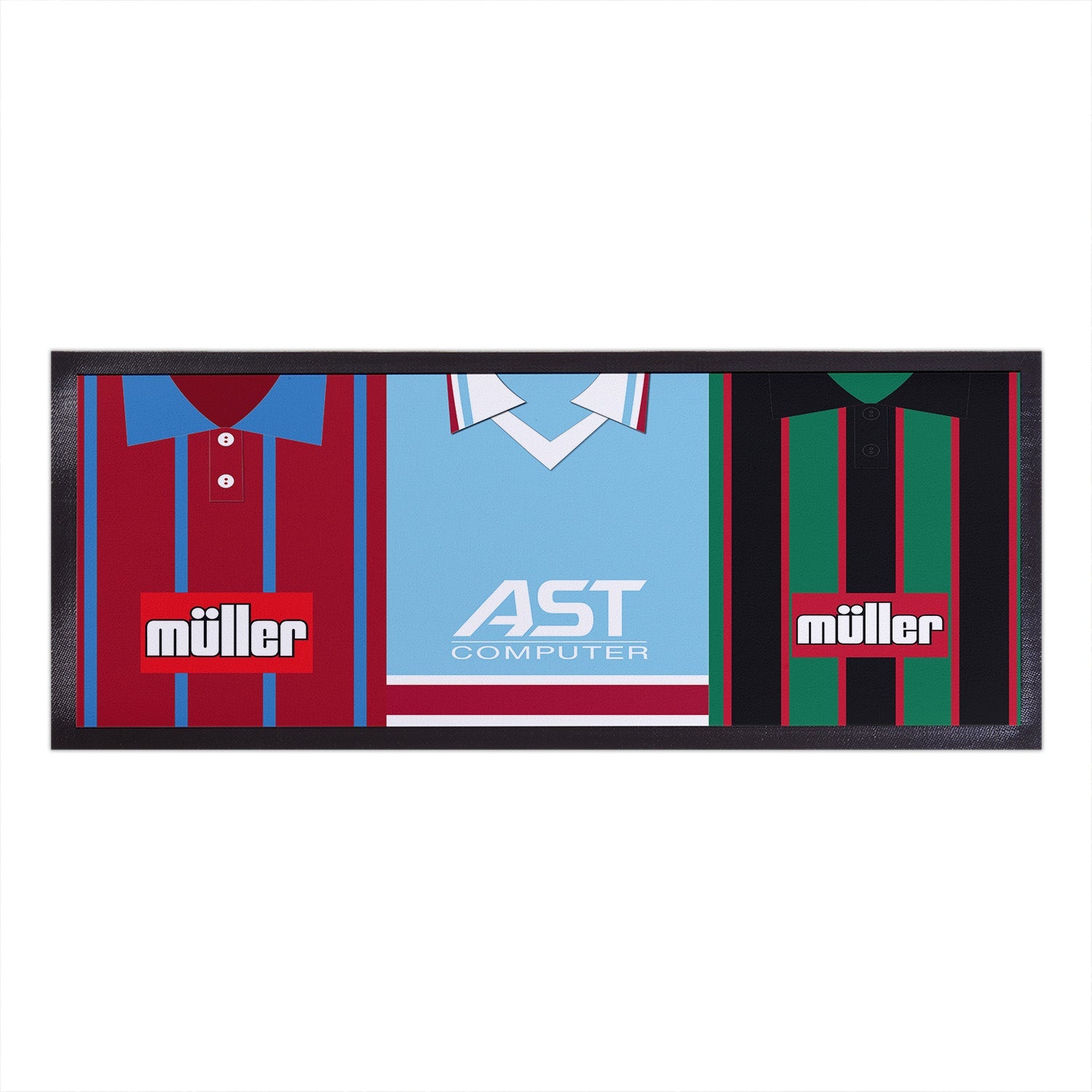 Holte Enders Retro 1993 Home Shirt Towel – Personalised Vintage Beach Towel, Britishmadegifts, Made In UK