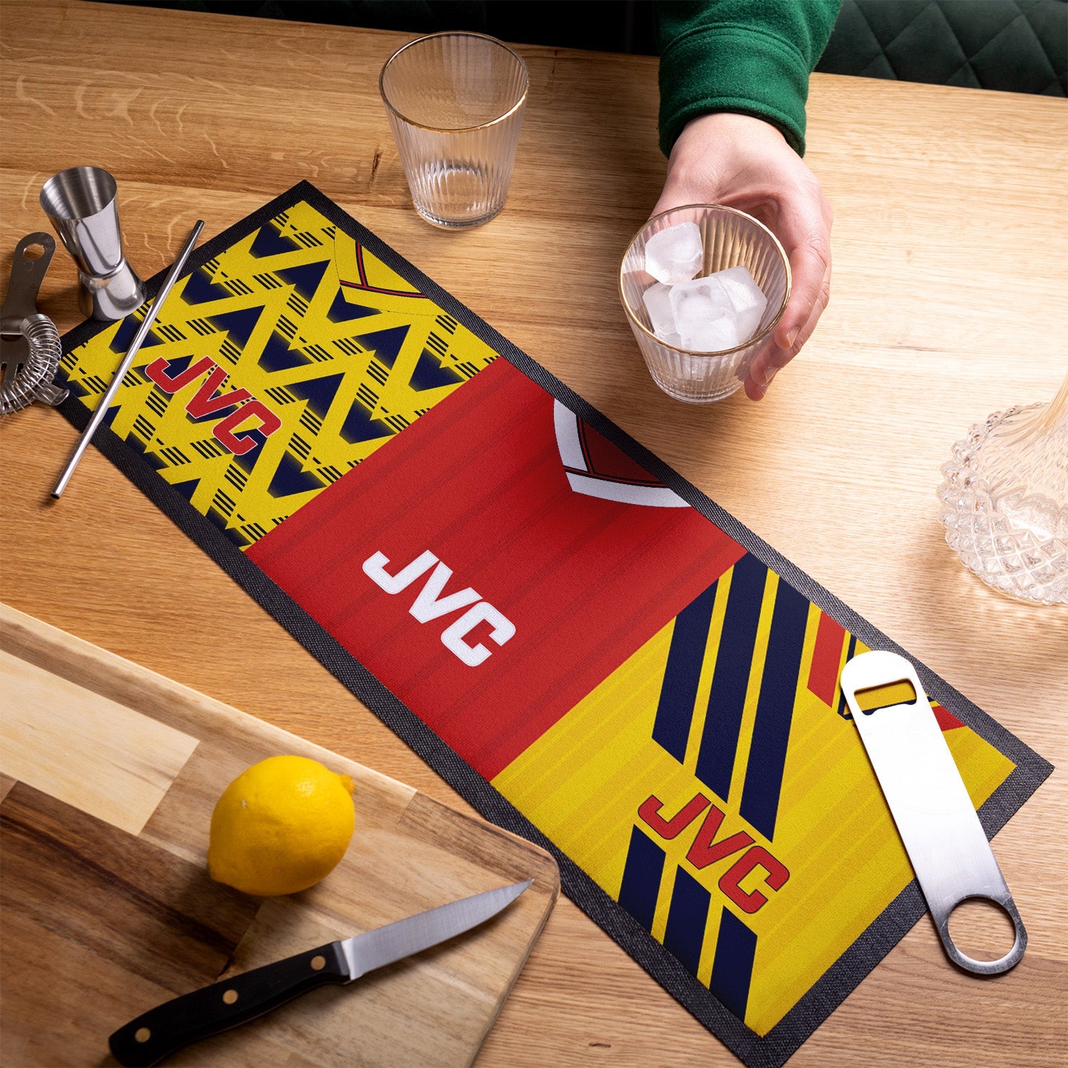 Regalo personalizzato – Arsenal sottobicchieri in vetro, motivo Regalo personalizzato – Arsenal sottobicchieri in vetro, motivo