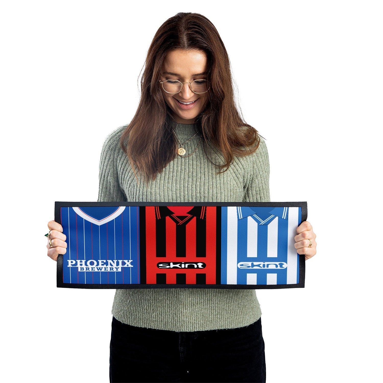 Personalised Brighton Retro Football Shirts - Bar Runner