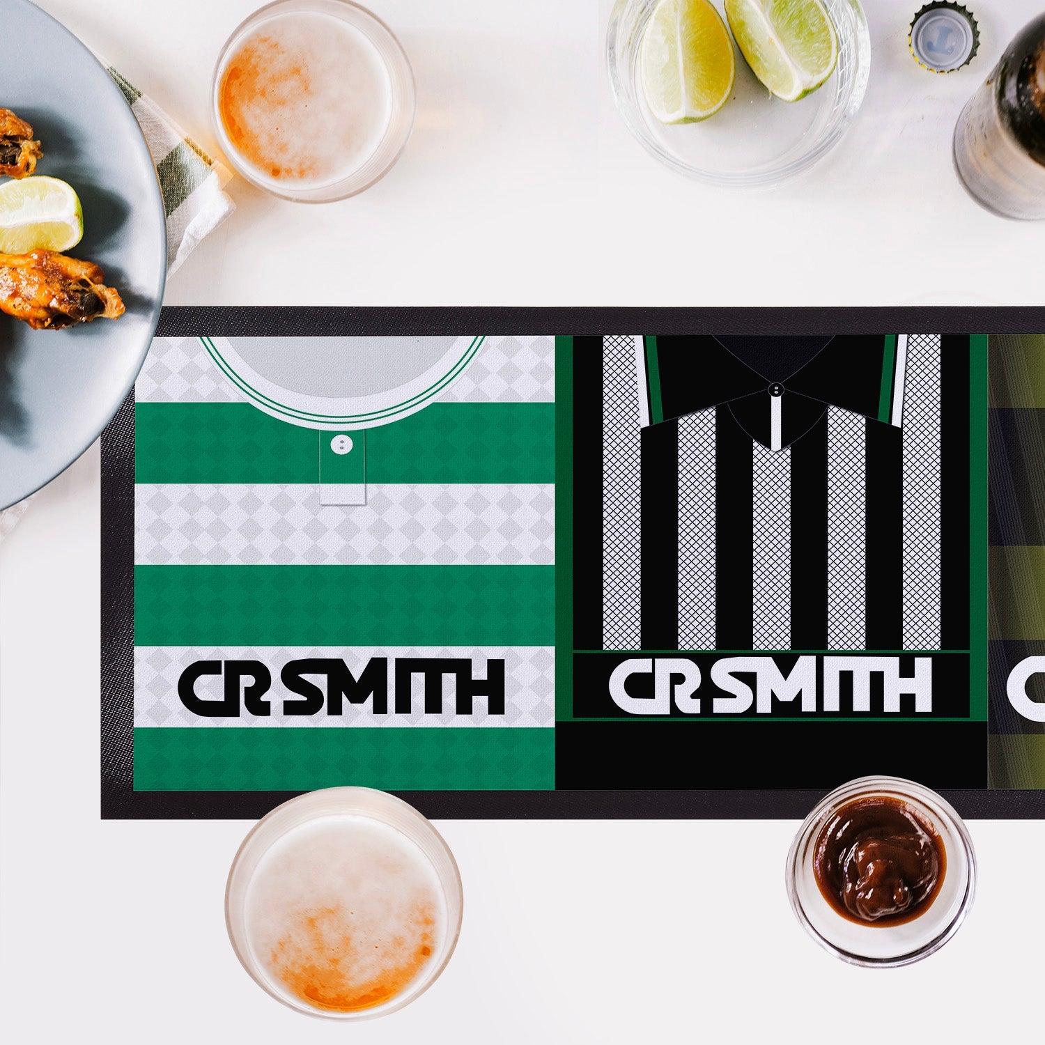 Personalised Celtic Style 1 - Retro Football Shirts - Bar Runner
