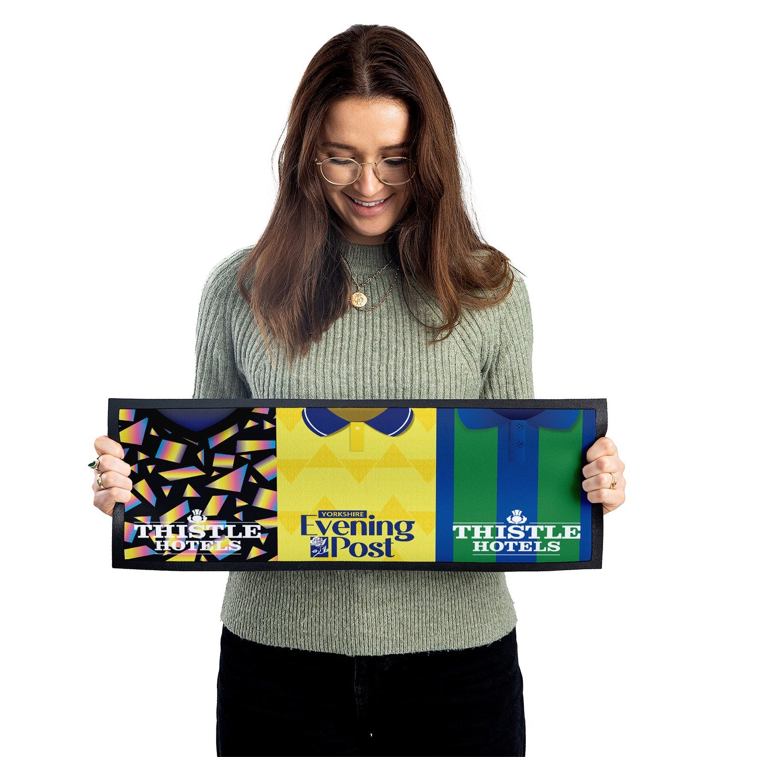 Personalised Leeds - Style 2 - Retro Football Shirts - Bar Runner