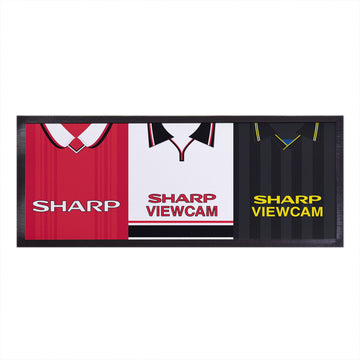 Manchester Red - Retro Football Shirts - Personalised Bar Runner