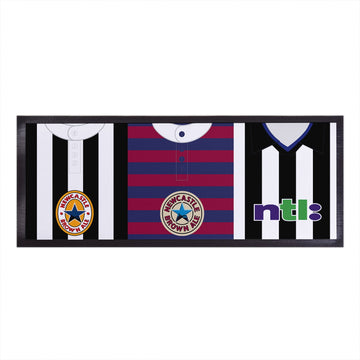 Newcastle - Retro Football Shirts - Personalised Bar Runner