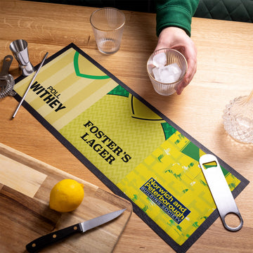 Norwich- Retro Football Shirts - Personalised Bar Runner