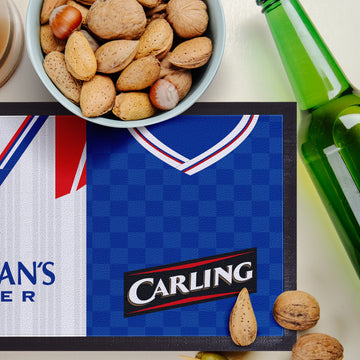 Personalised Rangers - Style 3 - Retro Football Shirts - Bar Runner