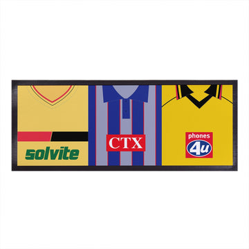 Watford - Retro Football Shirts - Personalised Bar Runner