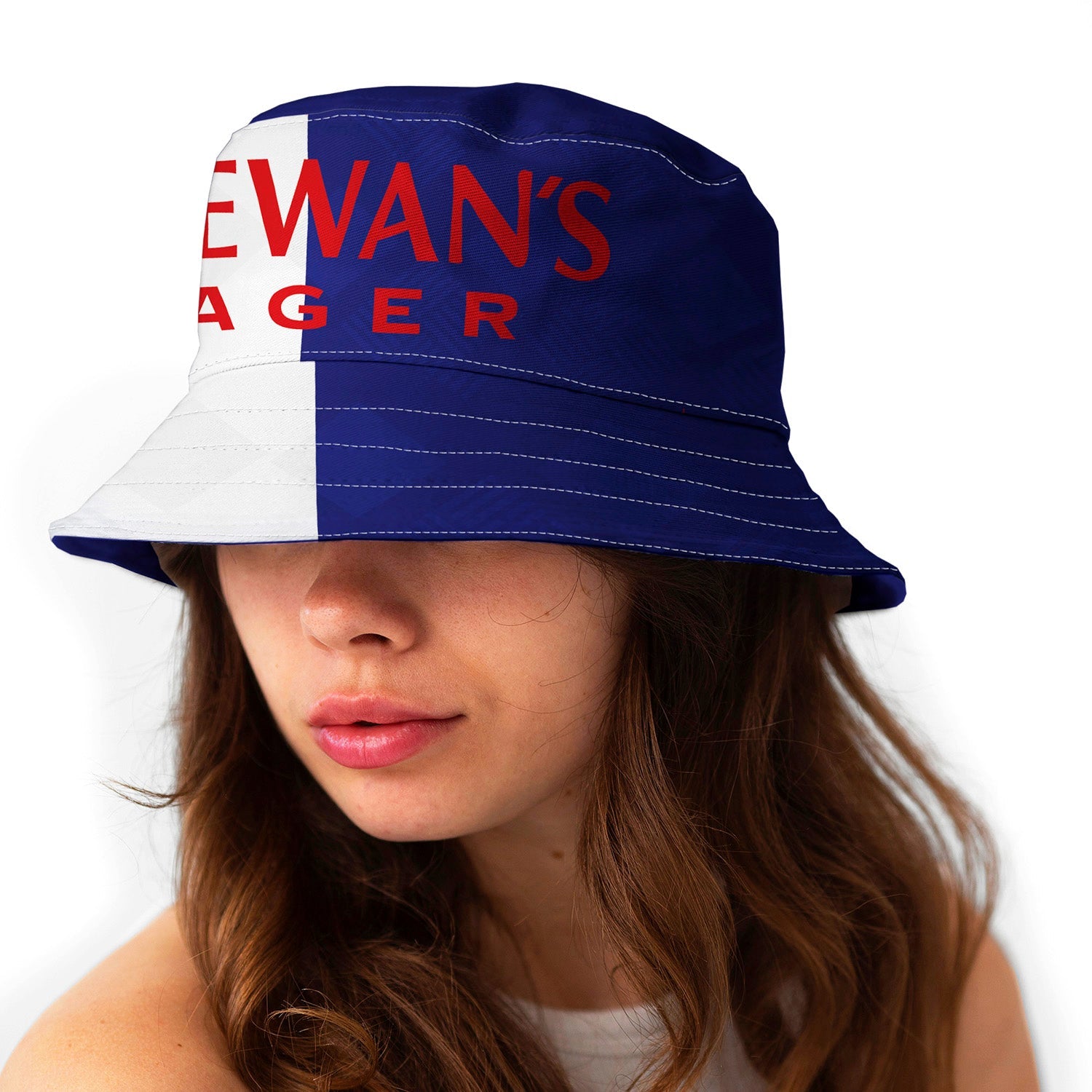 Blackburn 1992 Home Bucket Hat on woman's head