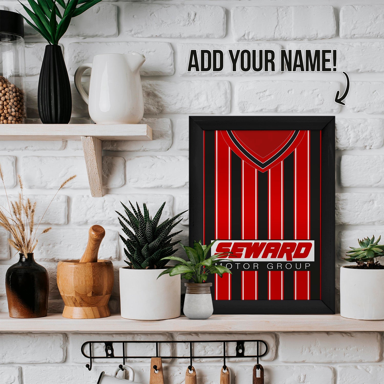 Personalised Bournemouth - 2001 Home Shirt - A4 Metal Sign Plaque