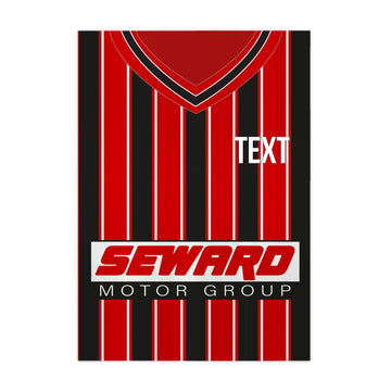 Personalised Bournemouth - 2001 Home Shirt - A4 Metal Sign Plaque - Frame Options Available