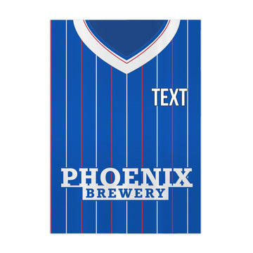 Personalised Brighton-1983 Home Shirt - A4 Metal Sign Plaque