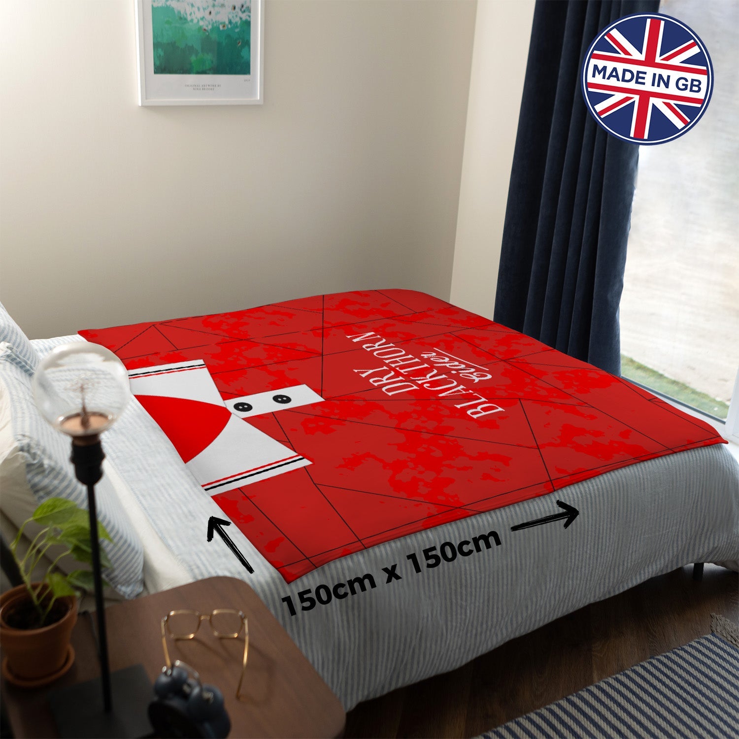 Bristol - 1993 Home Shirt - Personalised Retro Fleece Blanket