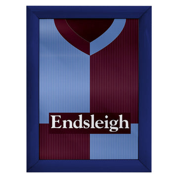 Personalised Burnley - 1998 Home Shirt - A4 Metal Sign Plaque