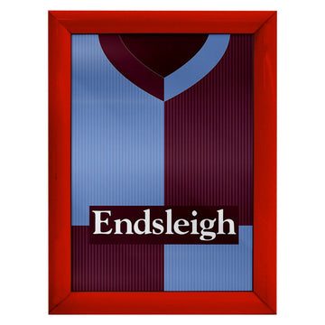 Personalised Burnley - 1998 Home Shirt - A4 Metal Sign Plaque - Frame Options Available