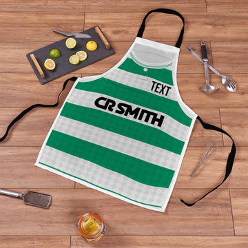 Celtic Retro - 1988 - Home Shirt - Personalised Retro Football Adults Apron