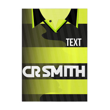 Personalised Celtic Retro - 1997 Away Shirt - A4 Metal Sign Plaque - Frame Options Available