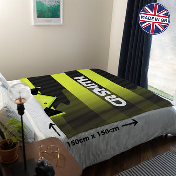 Celtic Retro - 1997 Away Shirt - Personalised Retro Fleece Blanket