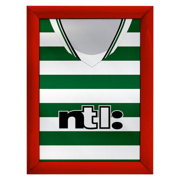 Personalised Celtic Retro - 2001 Home Shirt - A4 Metal Sign Plaque - Frame Options Available