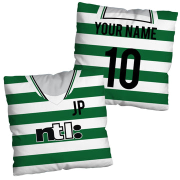 Celtic Retro - 2001 Home Shirt - 45cm or 61cm Retro Cushion