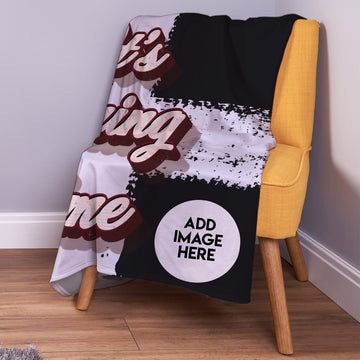 Retro England - It's Coming Home - Personalised Fleece Blanket