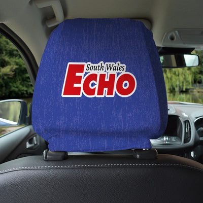 Cardiff 1992 Home - Retro Football Shirt - Pack of 2 - Car Seat Headrest Covers