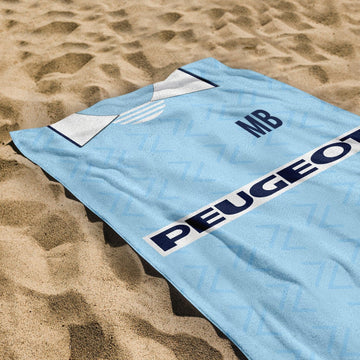 Coventry -1995 Home Shirt - Personalised Retro Beach Towel - 150cm x 75cm
