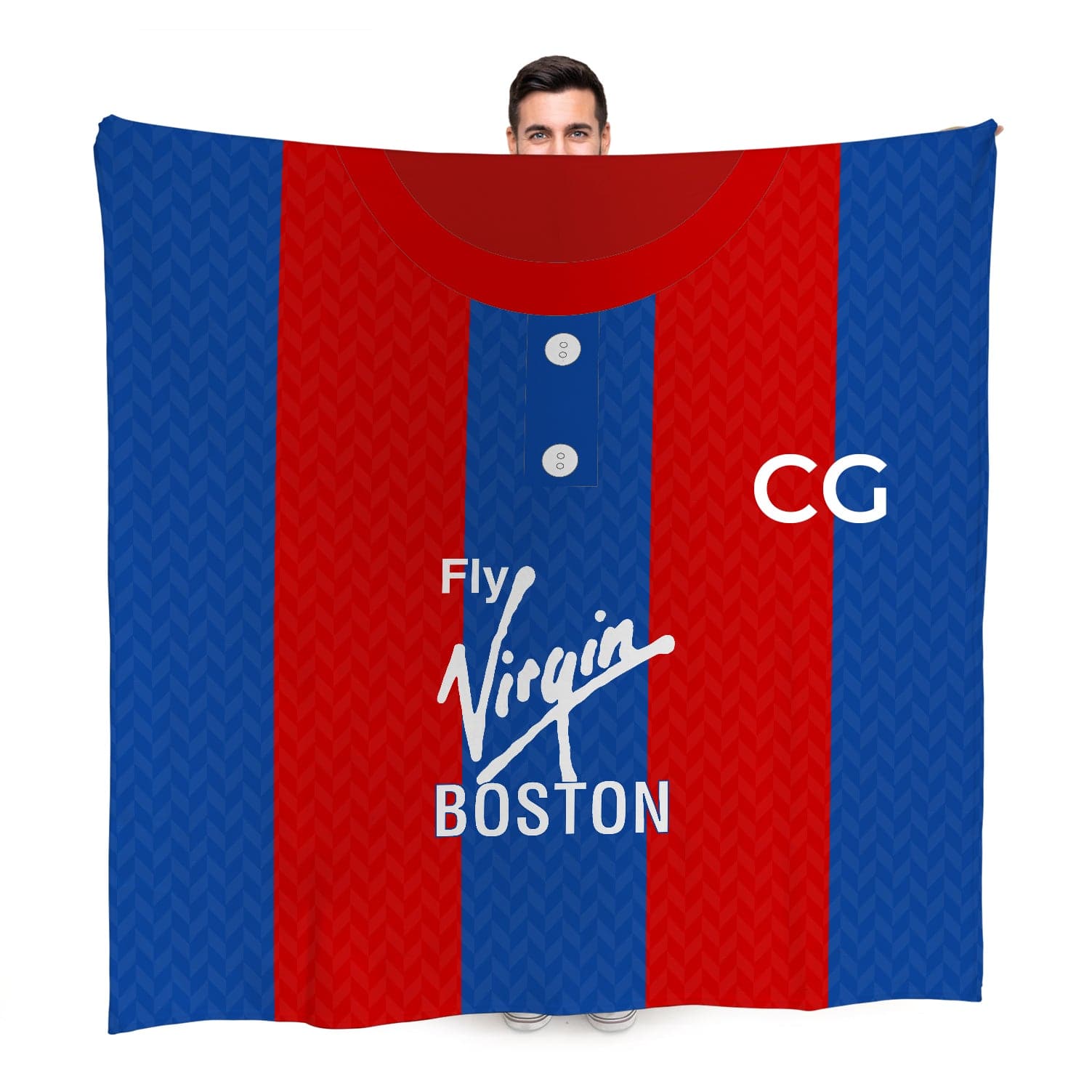 Crystal-Palace - 1991 Home Shirt - Personalised Retro Fleece Blanket