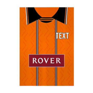 Dundee U Retro United - 1994 Home Shirt - A4 Personalised Metal Sign Plaque - Frame Options Available