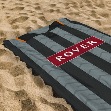 Dundee U Retro United 1995 Away Shirt - Personalised Lightweight, Microfibre Retro Beach Towel - 150cm x 75cm