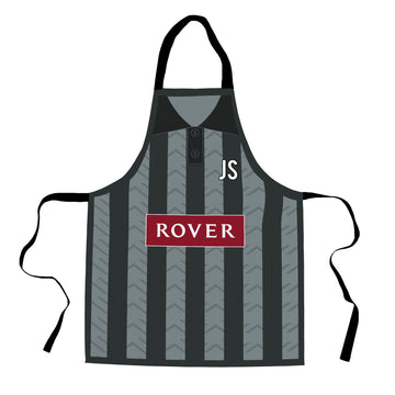Dundee 1995 Away Apron Shirt - Personalised Retro Football Novelty Water-Resistant, Lazer Cut (no fraying) Light Weight Adults Apron