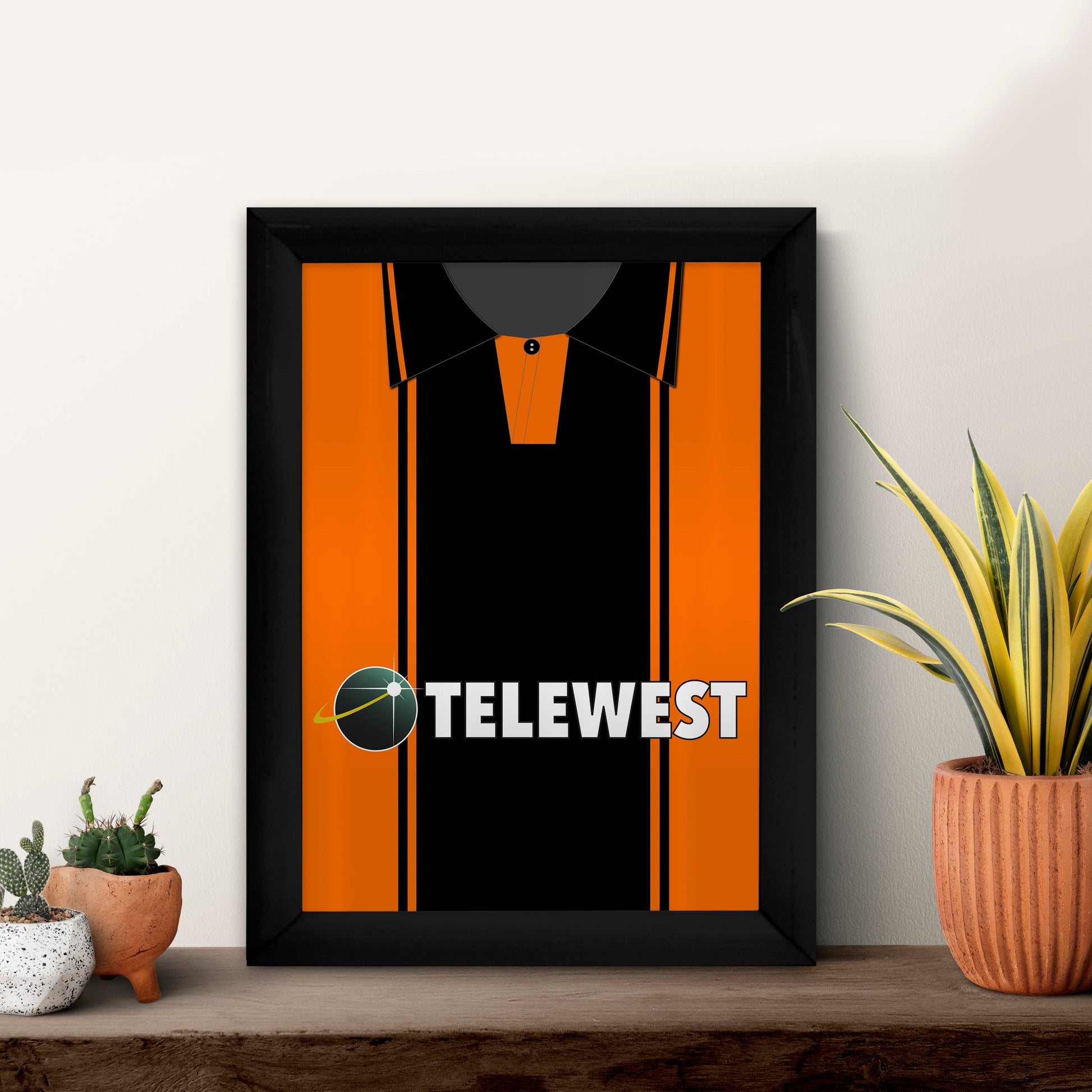 Dundee 2000 Home Shirt - A4 Personalised Metal Sign Plaque