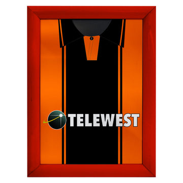 Dundee U Retro United - 2000 Home Shirt - A4 Personalised Metal Sign Plaque - Frame Options Available