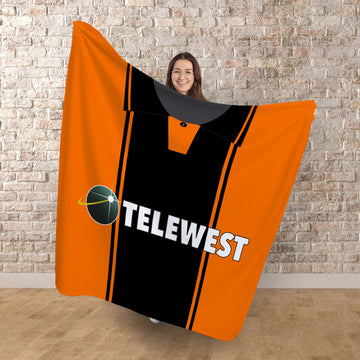 Dundee U Retro United - 2000 Home - Personalised Retro Fleece Blanket 150cm X 150cm
