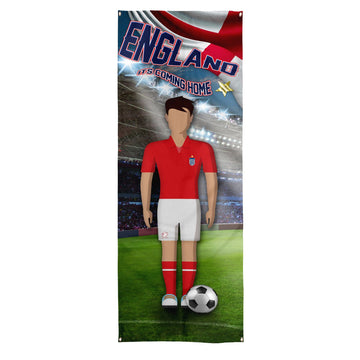 England Player - Retro Football Personalised Door Banner