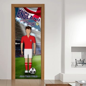 England Player - Retro Football Personalised Door Banner