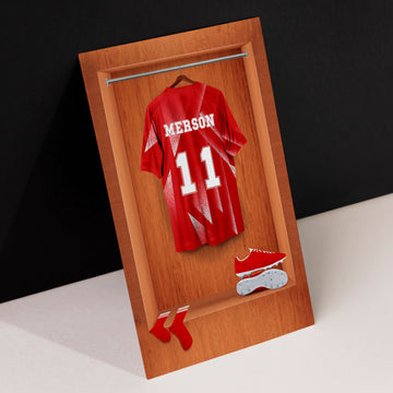 Liverpool Retro '89 Retro Shirt Dressing Room - A4 Metal Sign Plaque - Frame Options Available