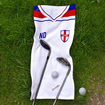 England - 1982 Home - Retro Lightweight, Microfibre Golf Towel