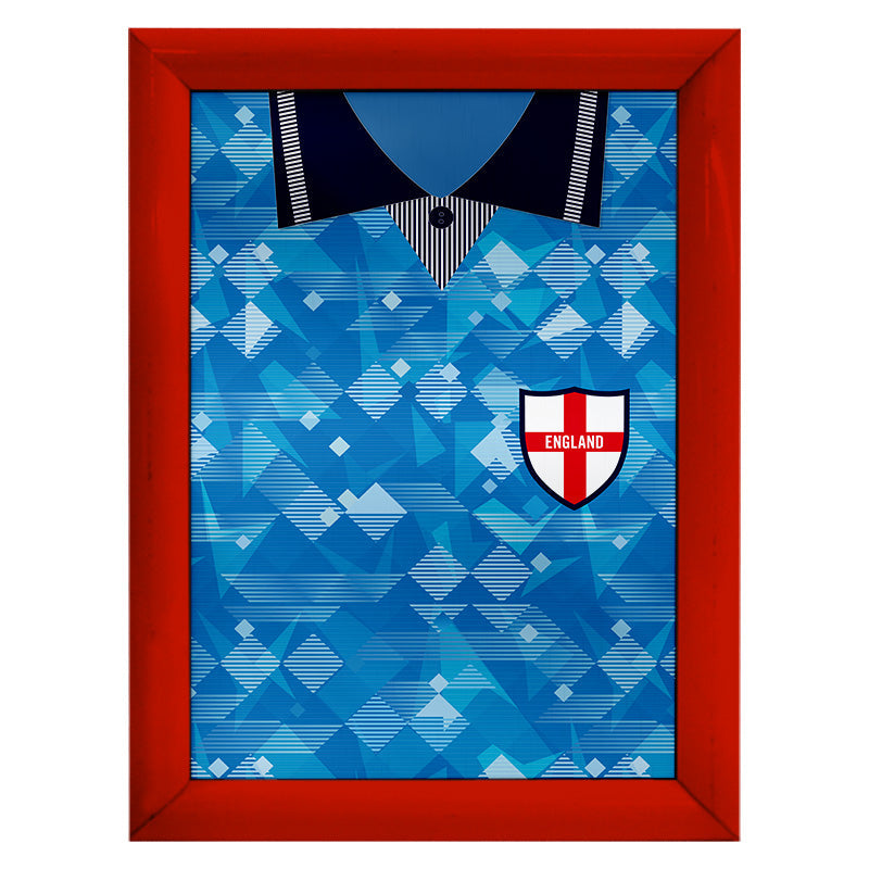 Personalised England - 1990 Third Shirt - A4 Metal Sign Plaque 