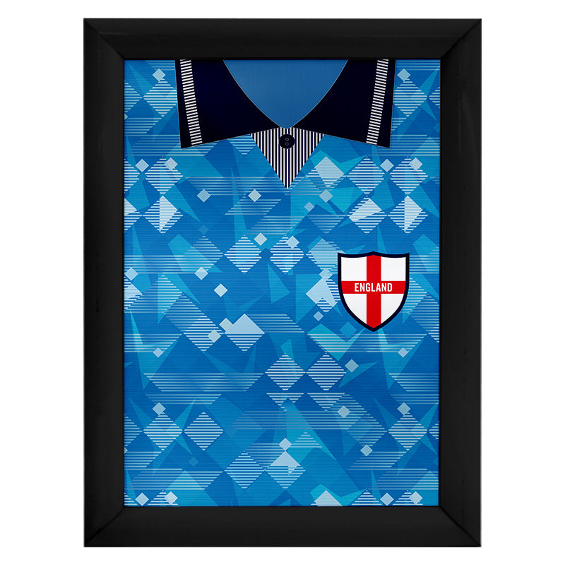Personalised England - 1990 Third Shirt - A4 Metal Sign Plaque 
