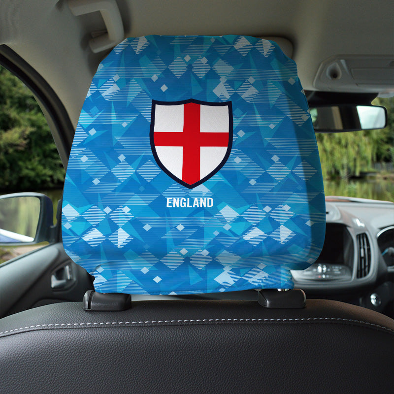 England 1990 3rd - Retro Football Shirt - Pack of 2 - Car Seat Headrest Covers