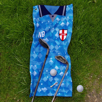 England - 1990 Third - Retro Lightweight, Microfibre Golf Towel