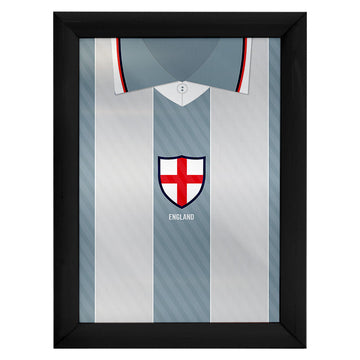 Personalised England - 1996 Away Shirt - A4 Metal Sign Plaque - Frame Options Available